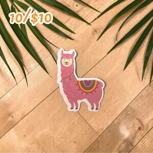 Cute Llama Sticker – Kawaii Animal Vinyl Decal | Small Cozy Planner Sticker